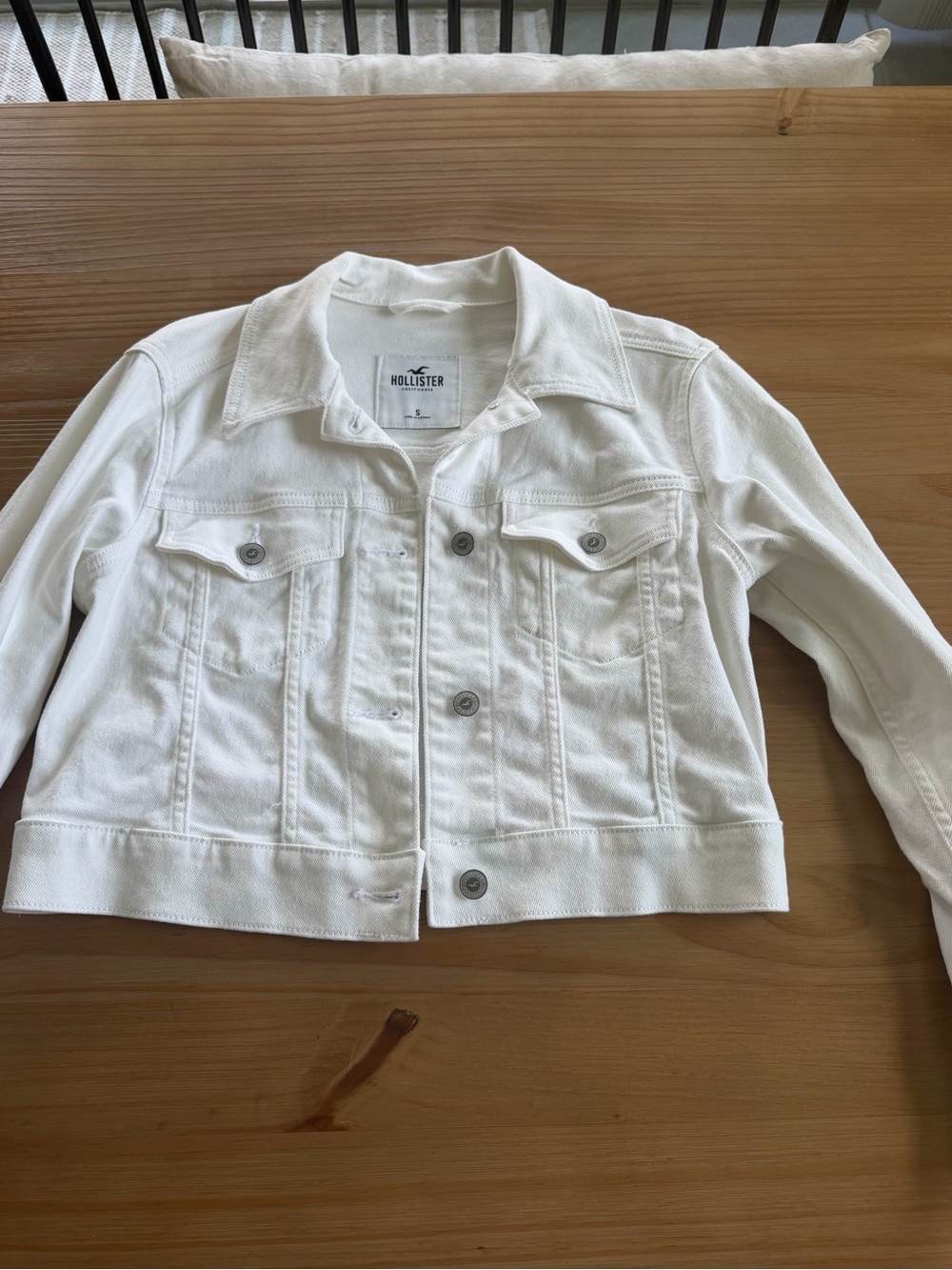 Hollister Off-White Denim Jacket